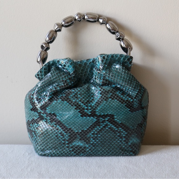 Rare! Authentic Glazed Lady Dior Christian Dior genuine Python bag - Picture 2 of 10